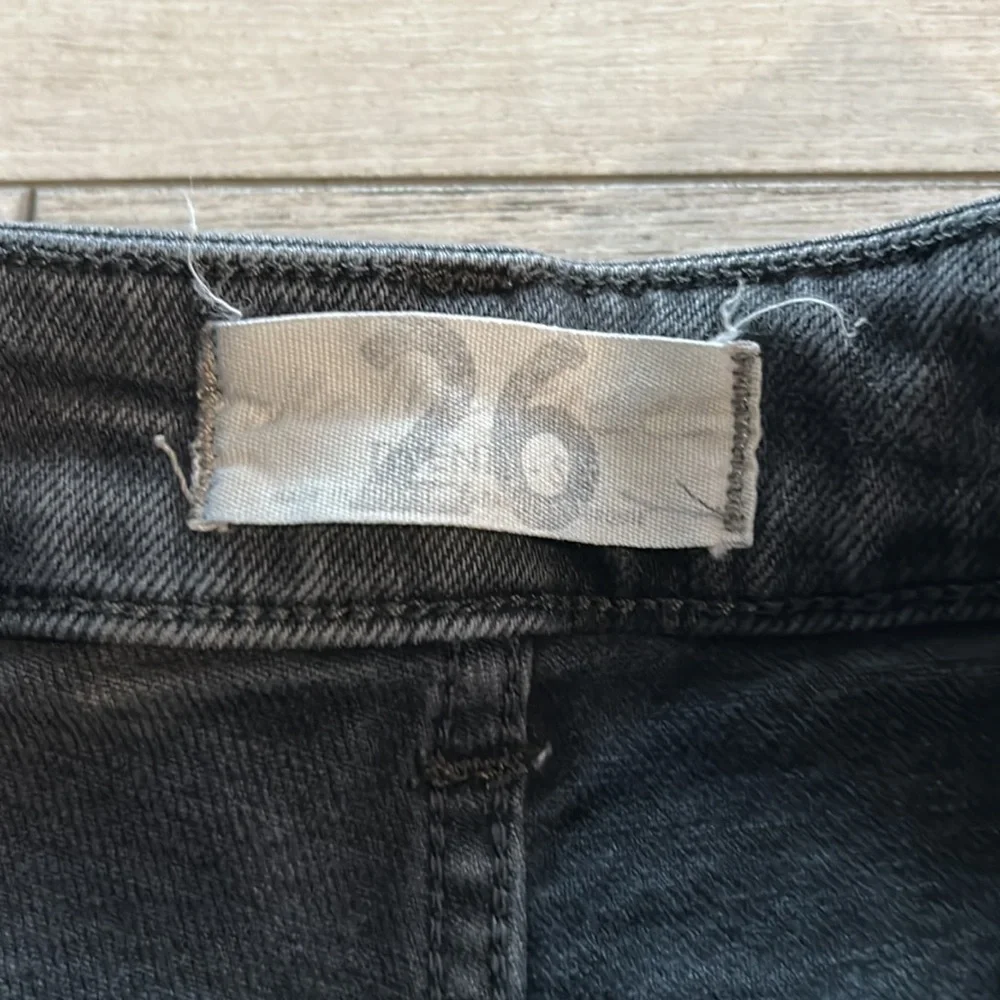 Free People We the Free black skinny jeans size 26 button fly